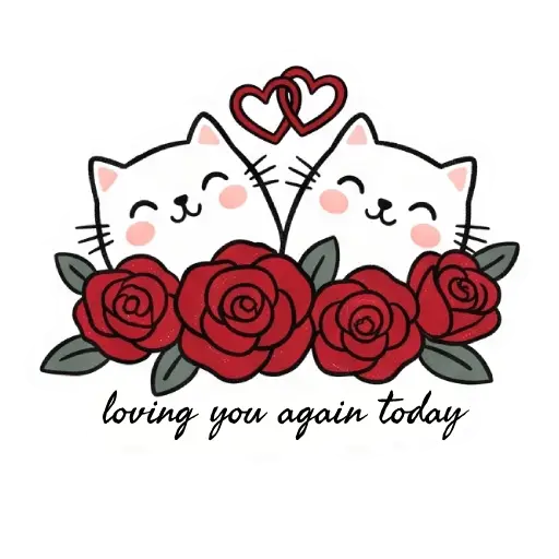 cat, cat lover, romantic, love, cute, WhatsApp stickers, stickers, love text (10) (1)